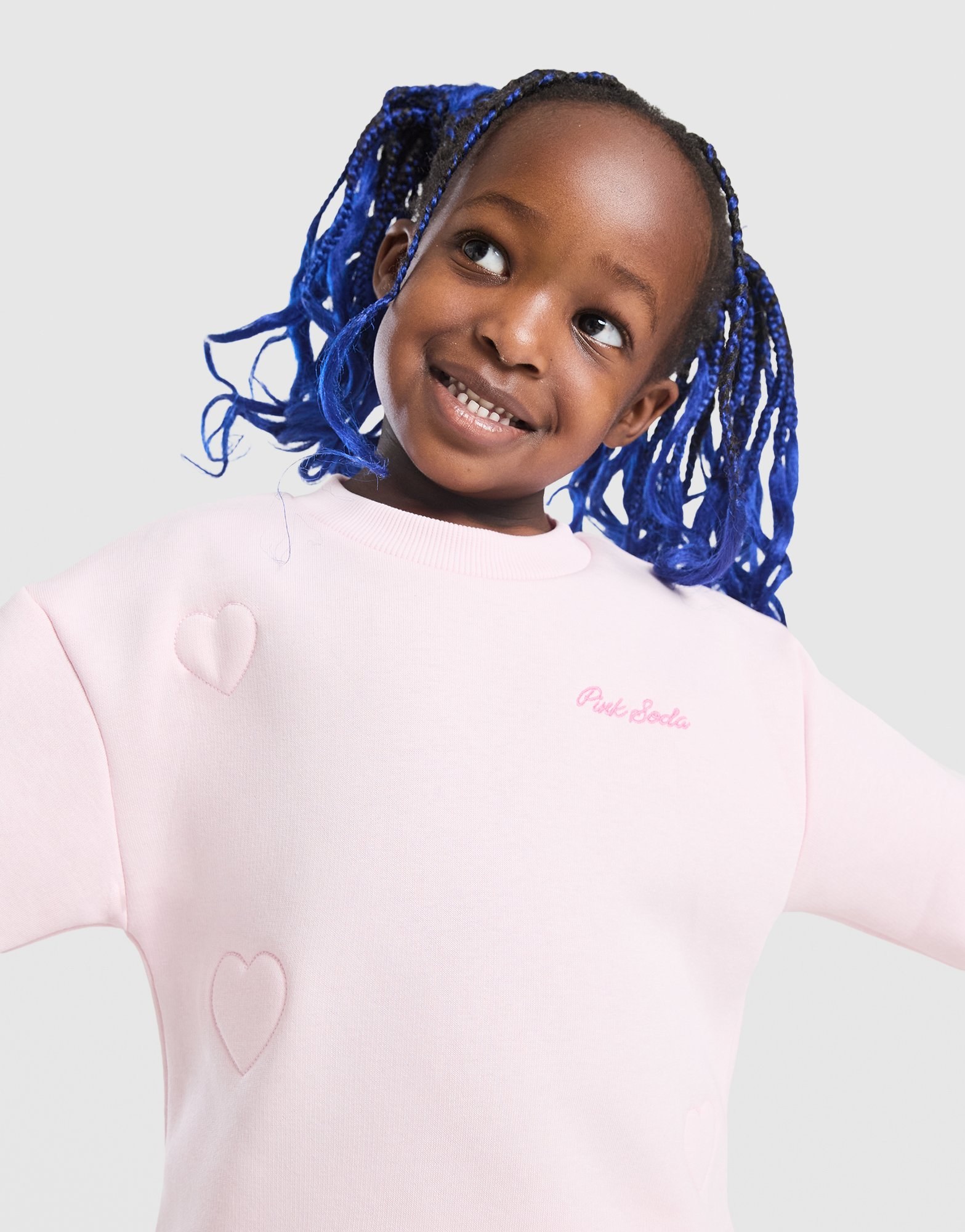 Pink Soda Sport Girls' Heart Stitch Crew Set Babys