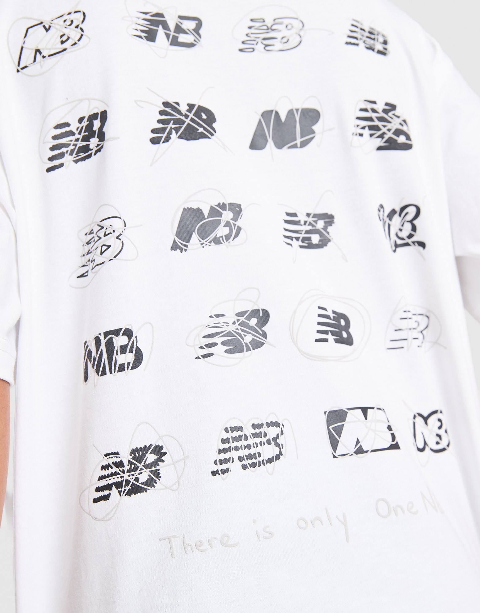 New Balance Multi Logo Back Print T-Shirt Junior