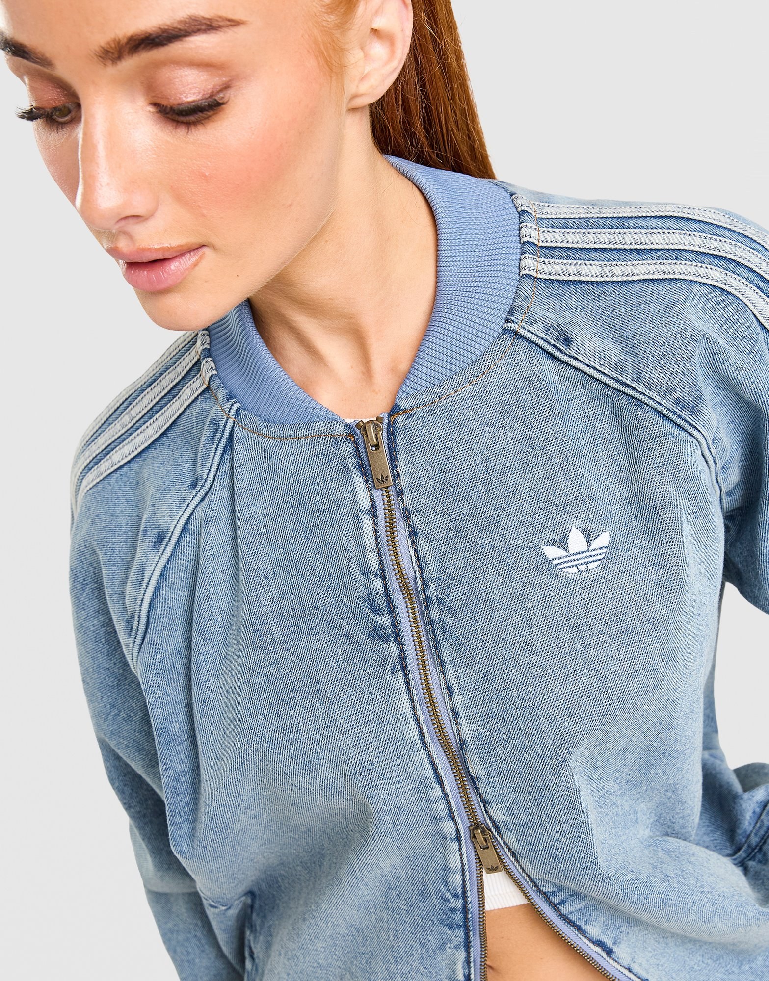 adidas Originals Denim Oversized Trainingsoberteil