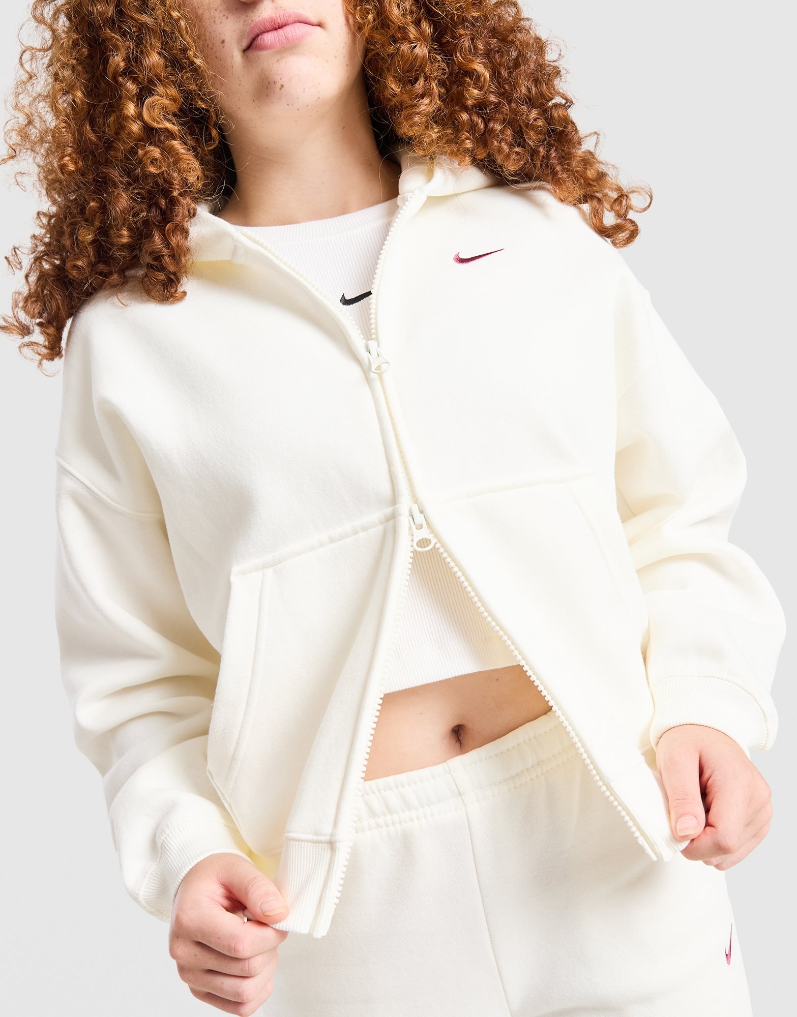 Nike Girls' Studio Fleece Full-Zip Hoodie Kinder