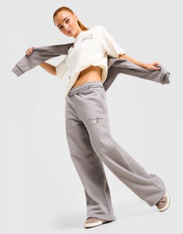 Unlike Humans Checkers Wide Leg Jogginghose