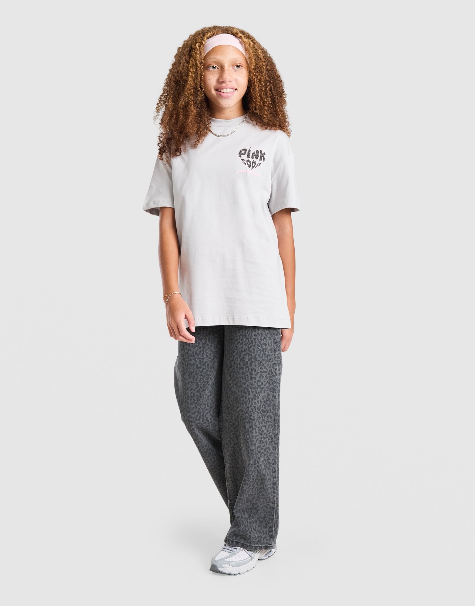 Pink Soda Sport Girls' Leopard T-Shirt Kinder