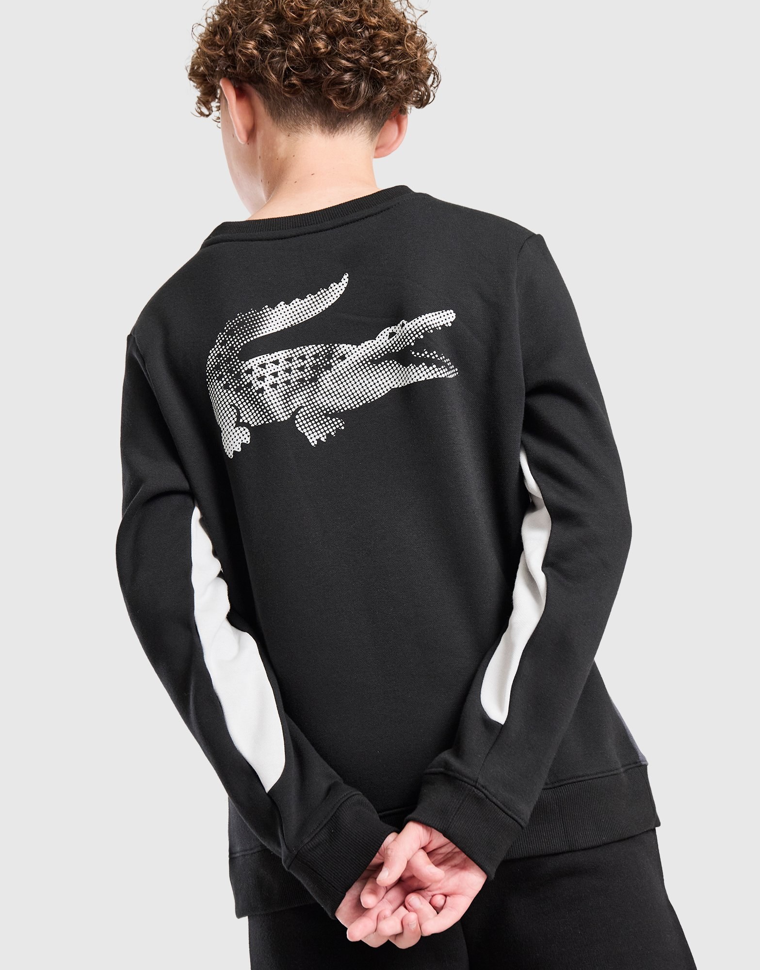 Lacoste Colour Block Fleece Crew Sweatshirt Kinder