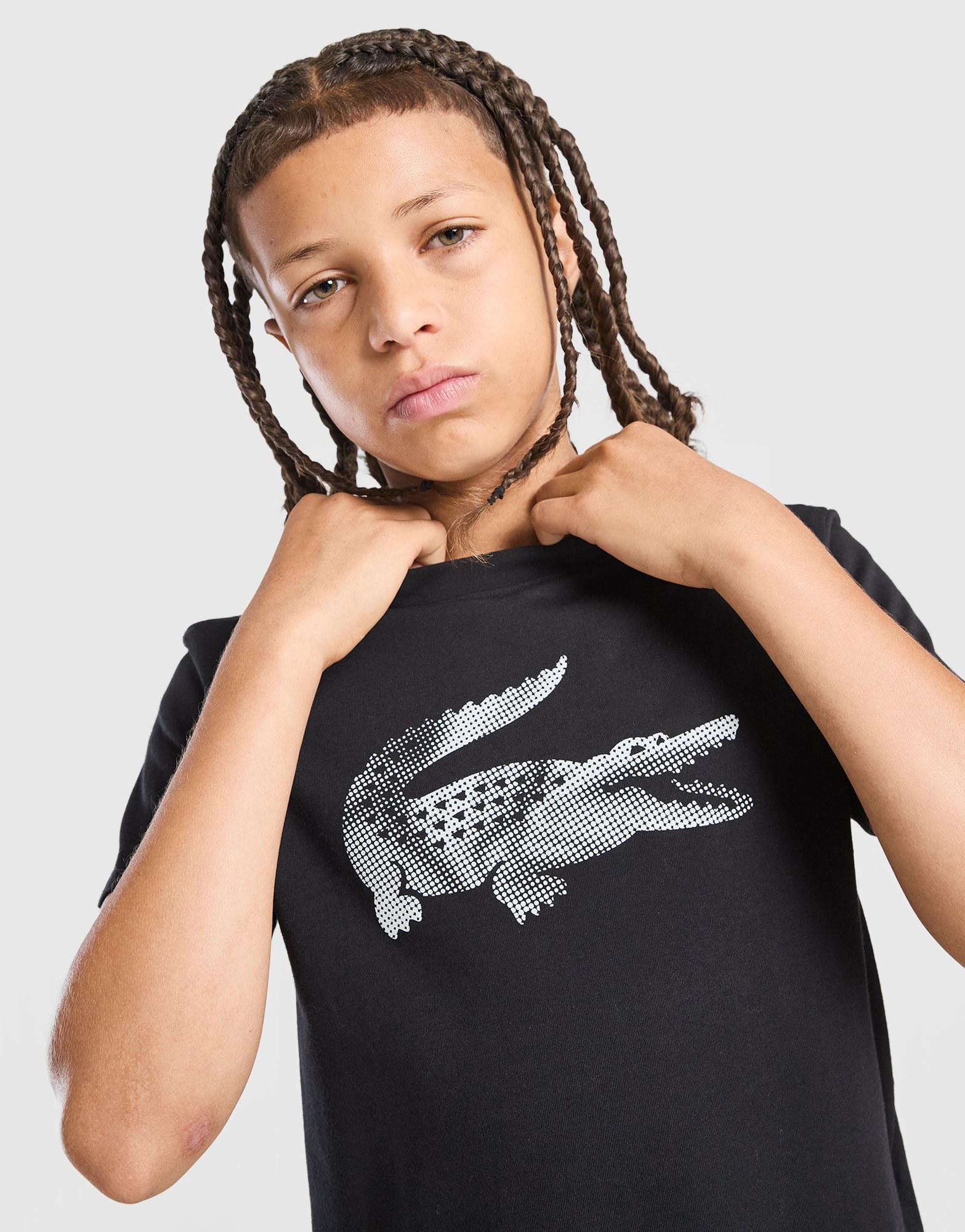 Lacoste Large Logo Croc T-Shirt Kinder