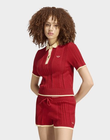 adidas Cali Poloshirt, Zopfmuster