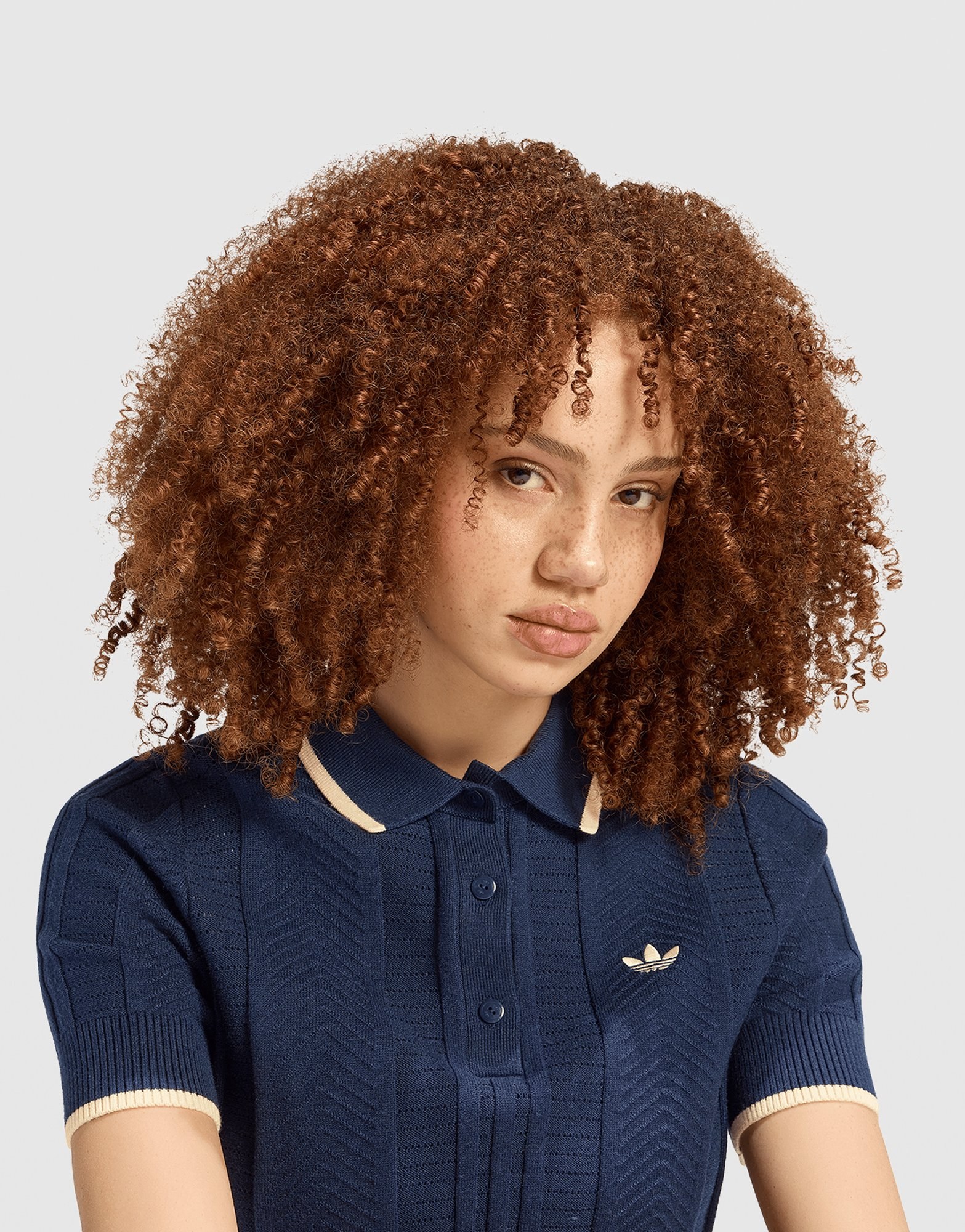 adidas Cali Poloshirt, Zopfmuster