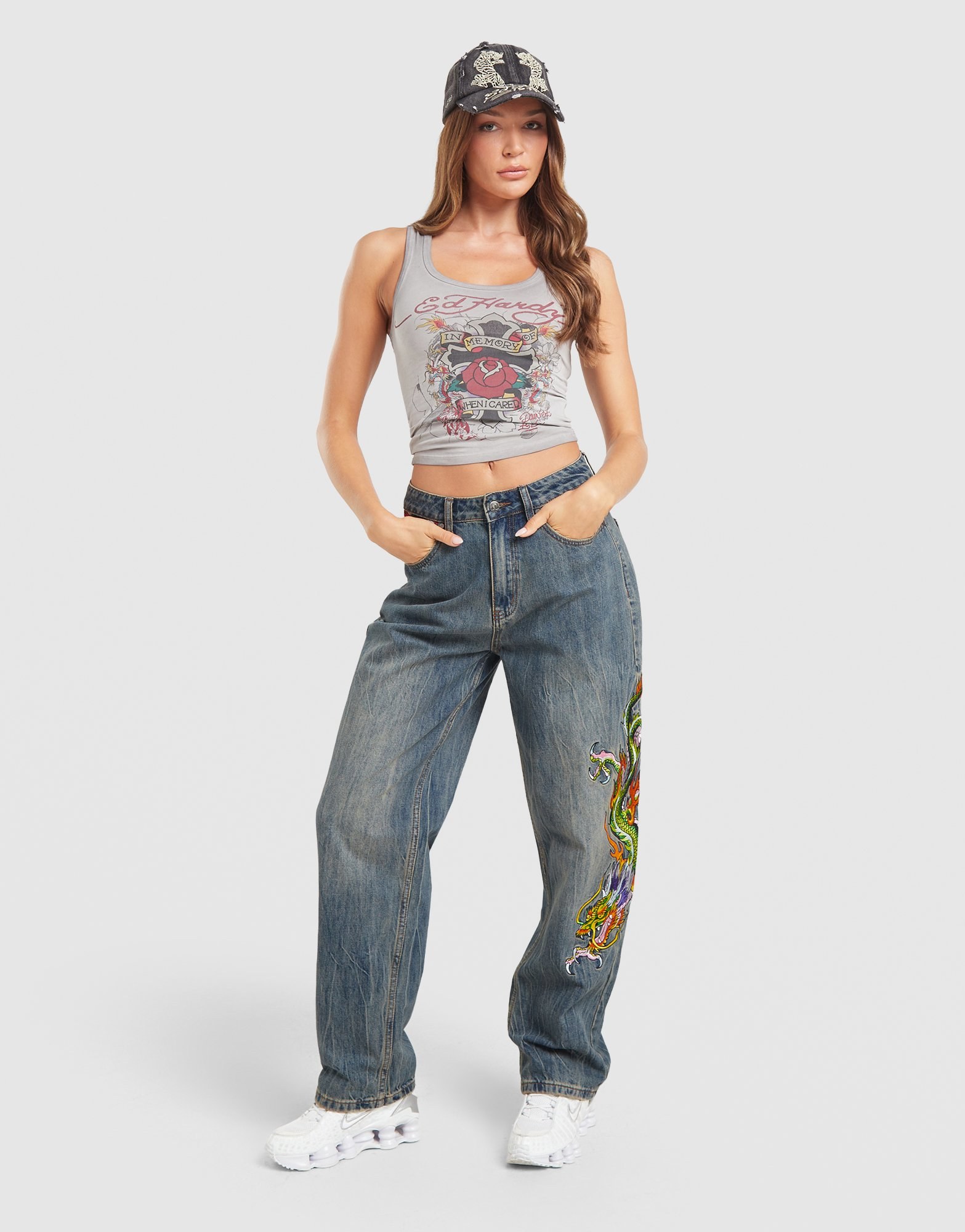 Ed Hardy Chinese Dragon Denim Jeans