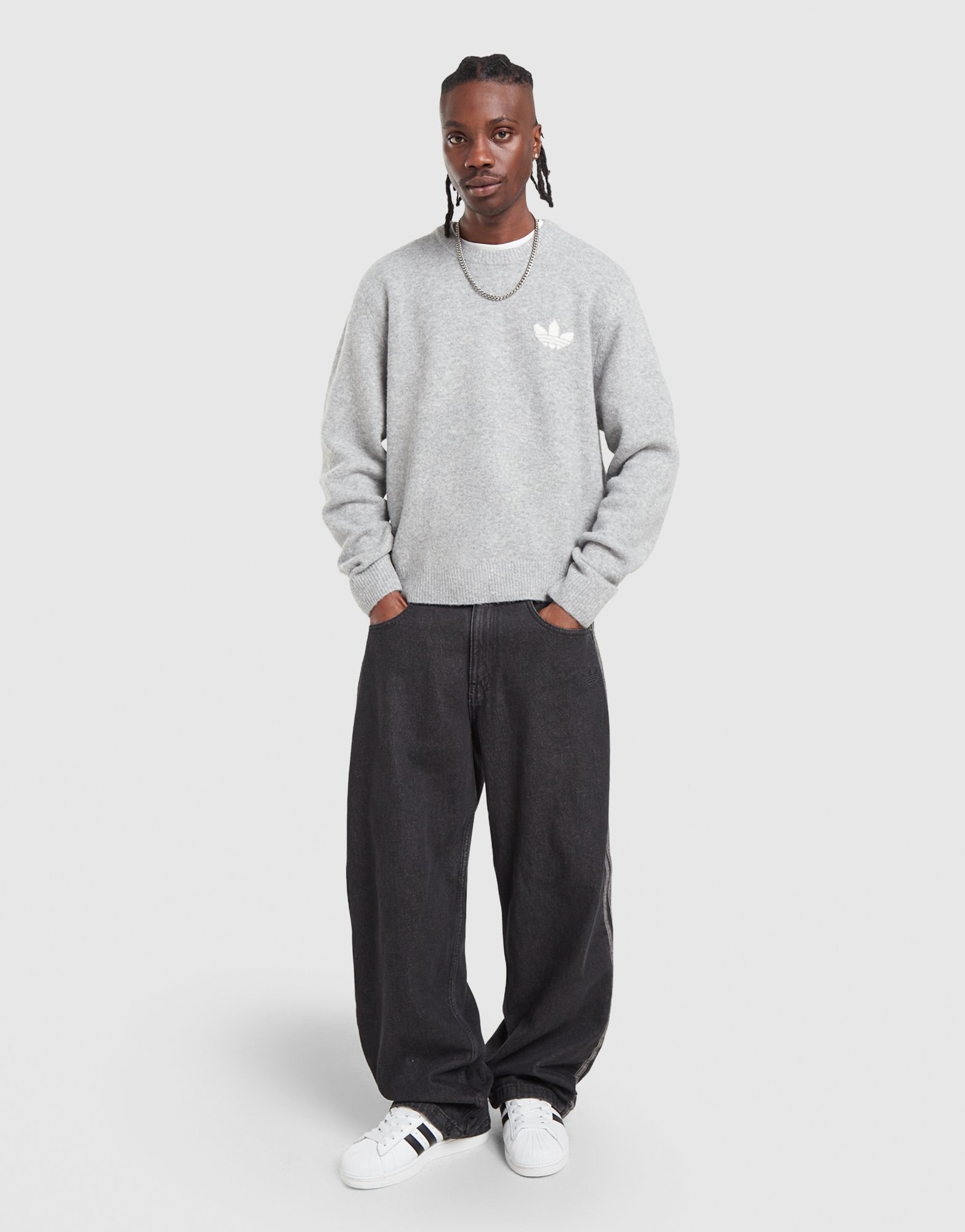 adidas Originals Trefoil Essentials Knit Sweatshirt