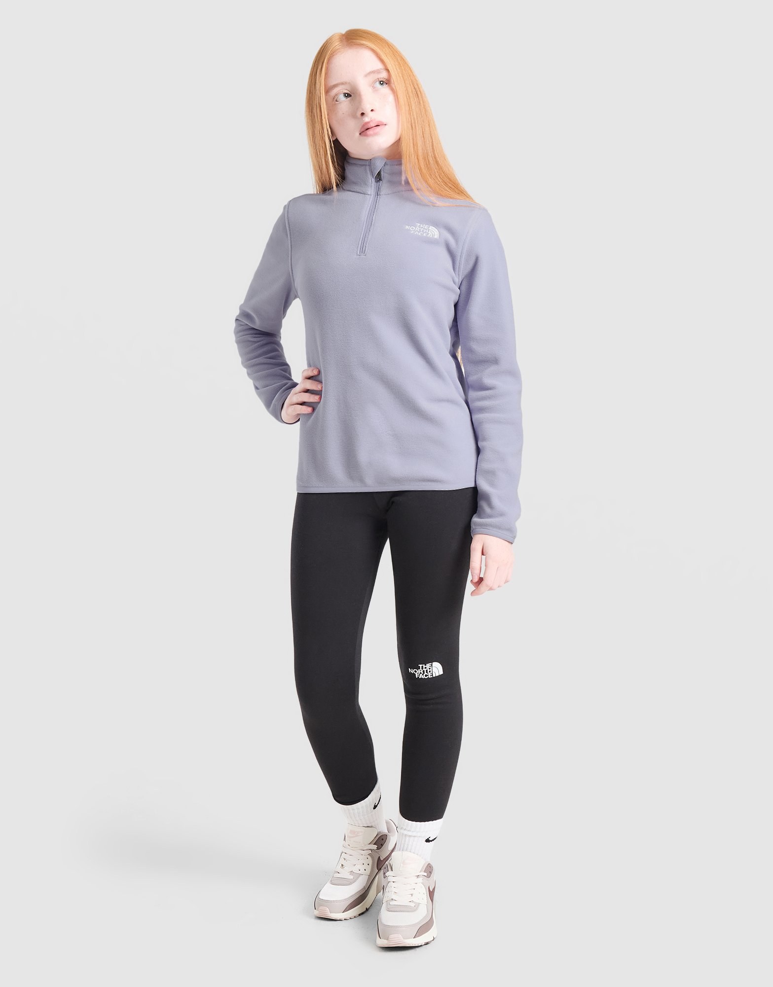 The North Face Girls' Glacier 1/2 Zip Fleece Top Kinder