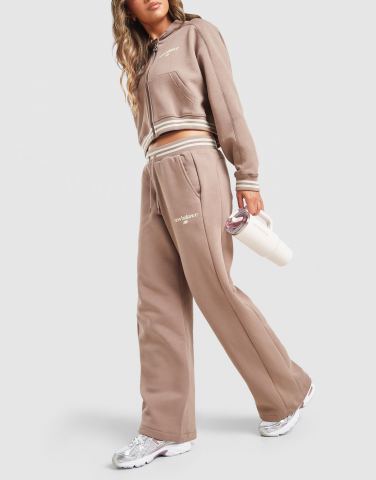 New Balance Ribbed Wide Leg Jogginghose