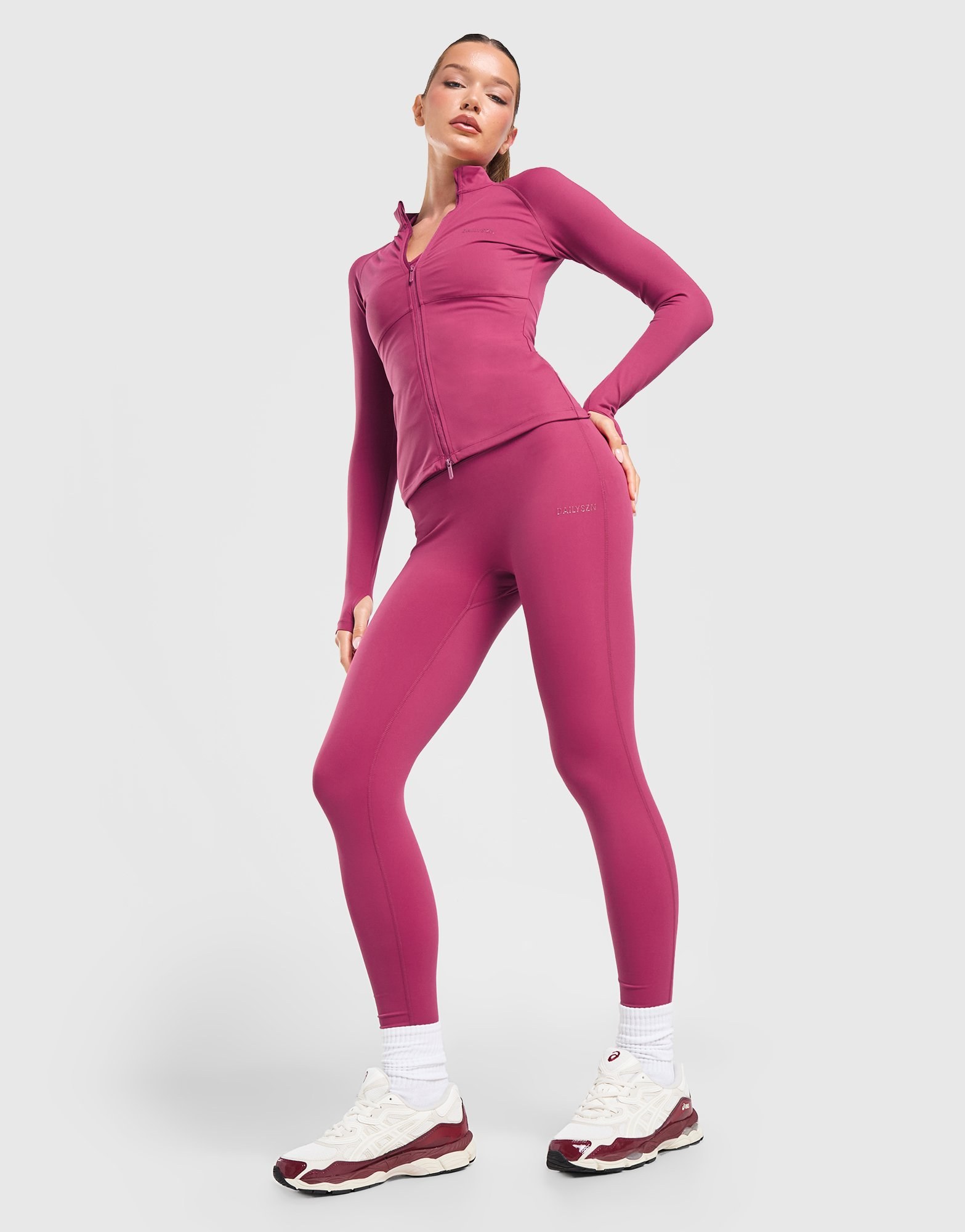 DAILYSZN Ruche Side Leggings