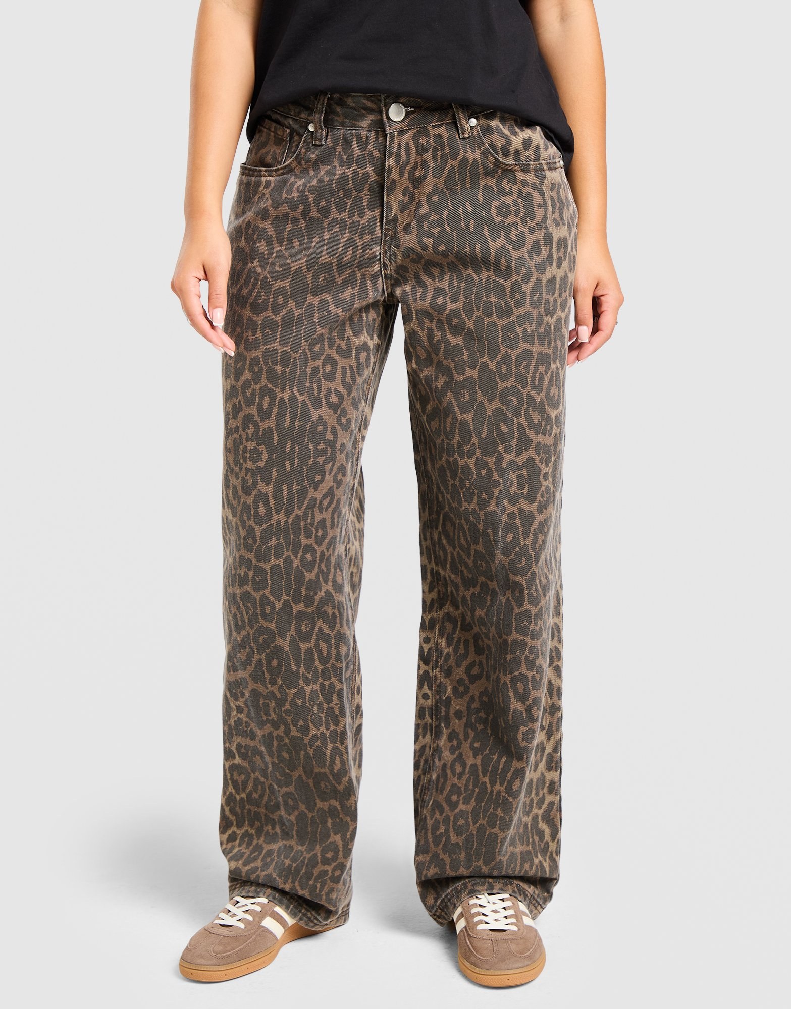 Unlike Humans Leopard Jeans