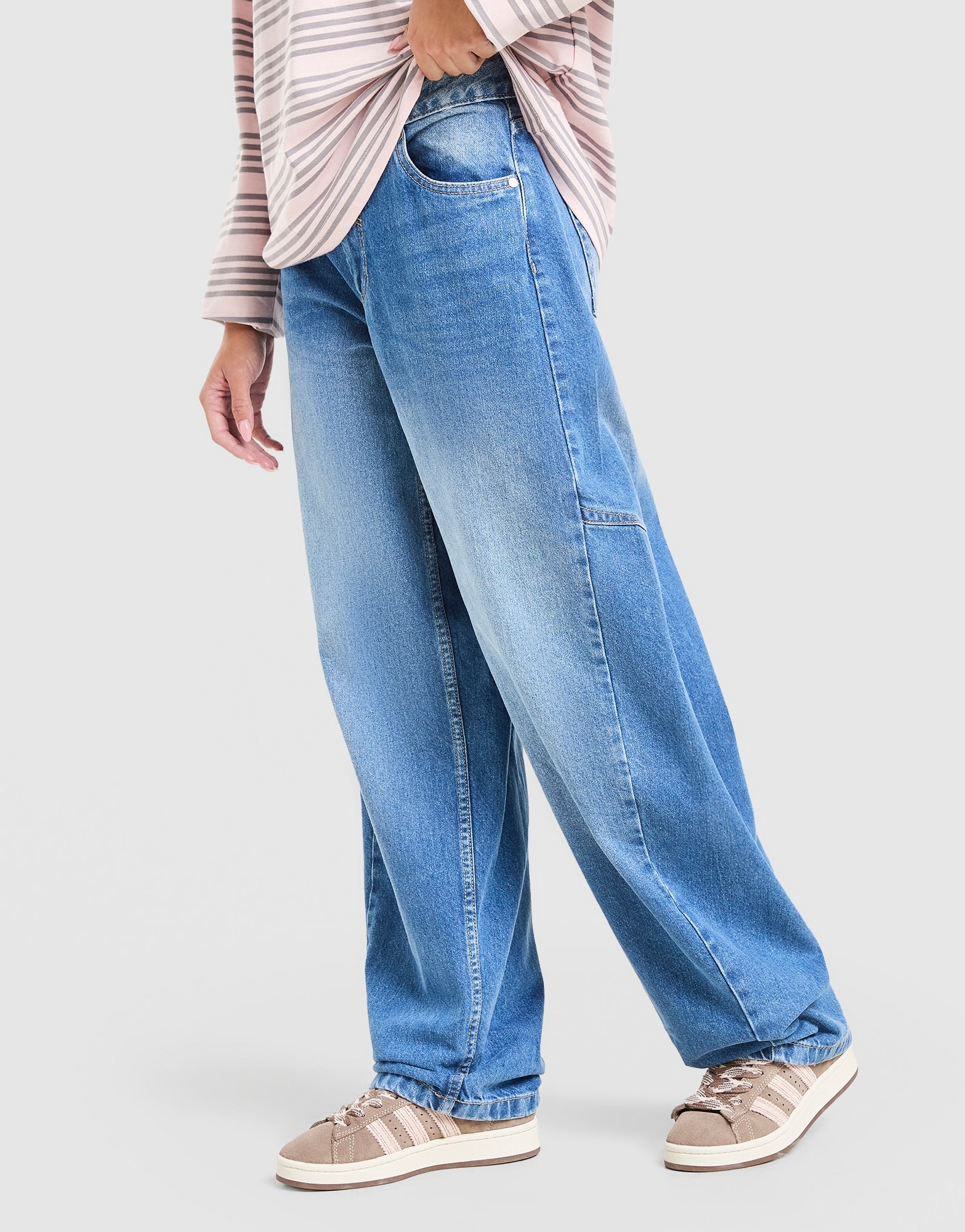 Unlike Humans Barrel Jeans