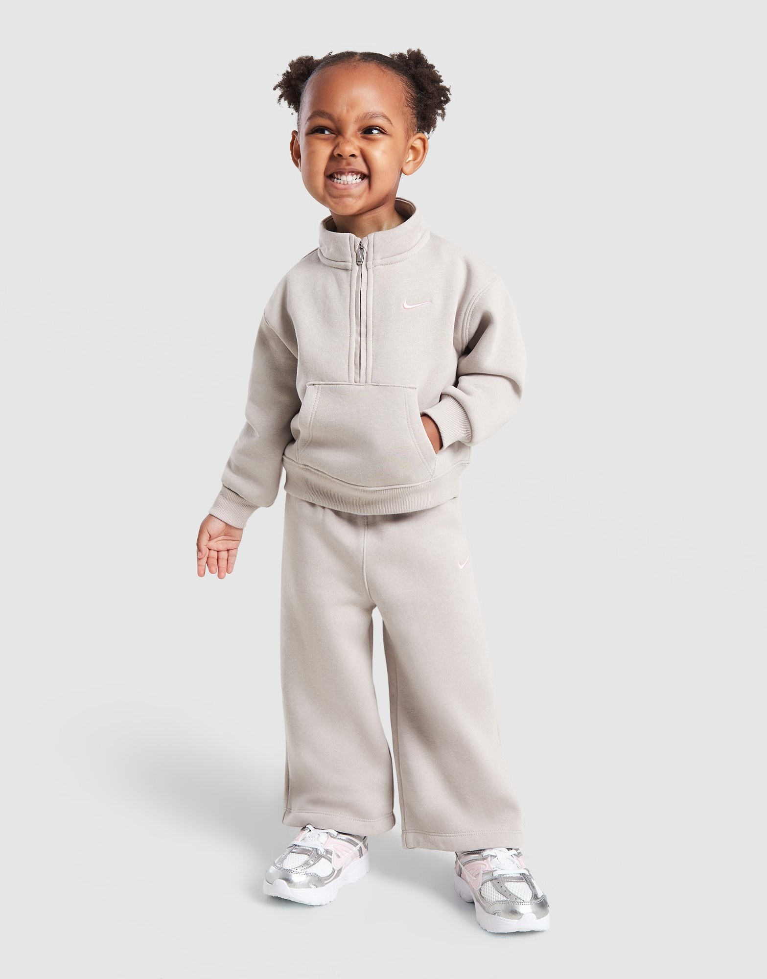 Nike Girls' 1/4 Zip Tracksuit Infant