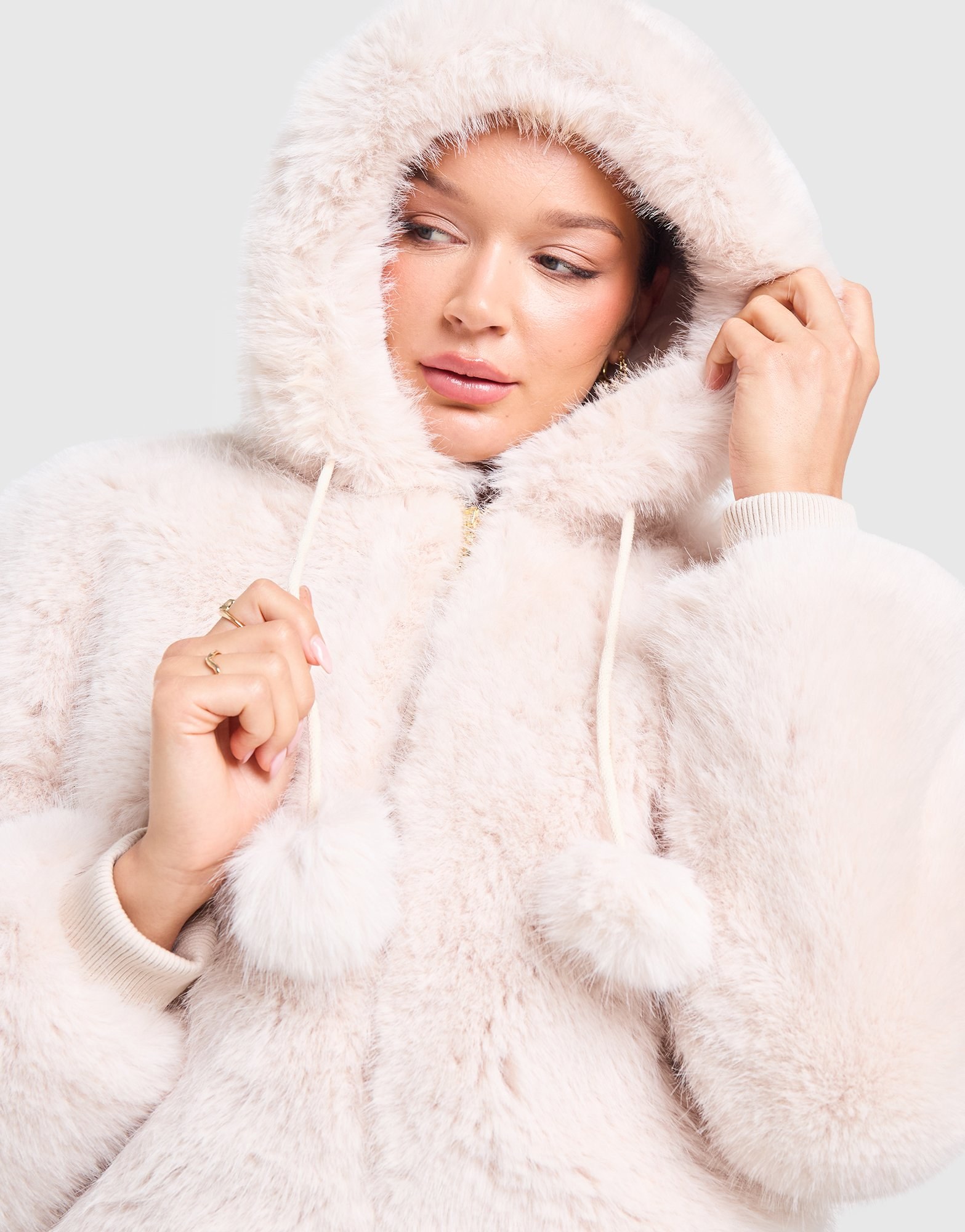 JUICY COUTURE Hooded Pelzjacke