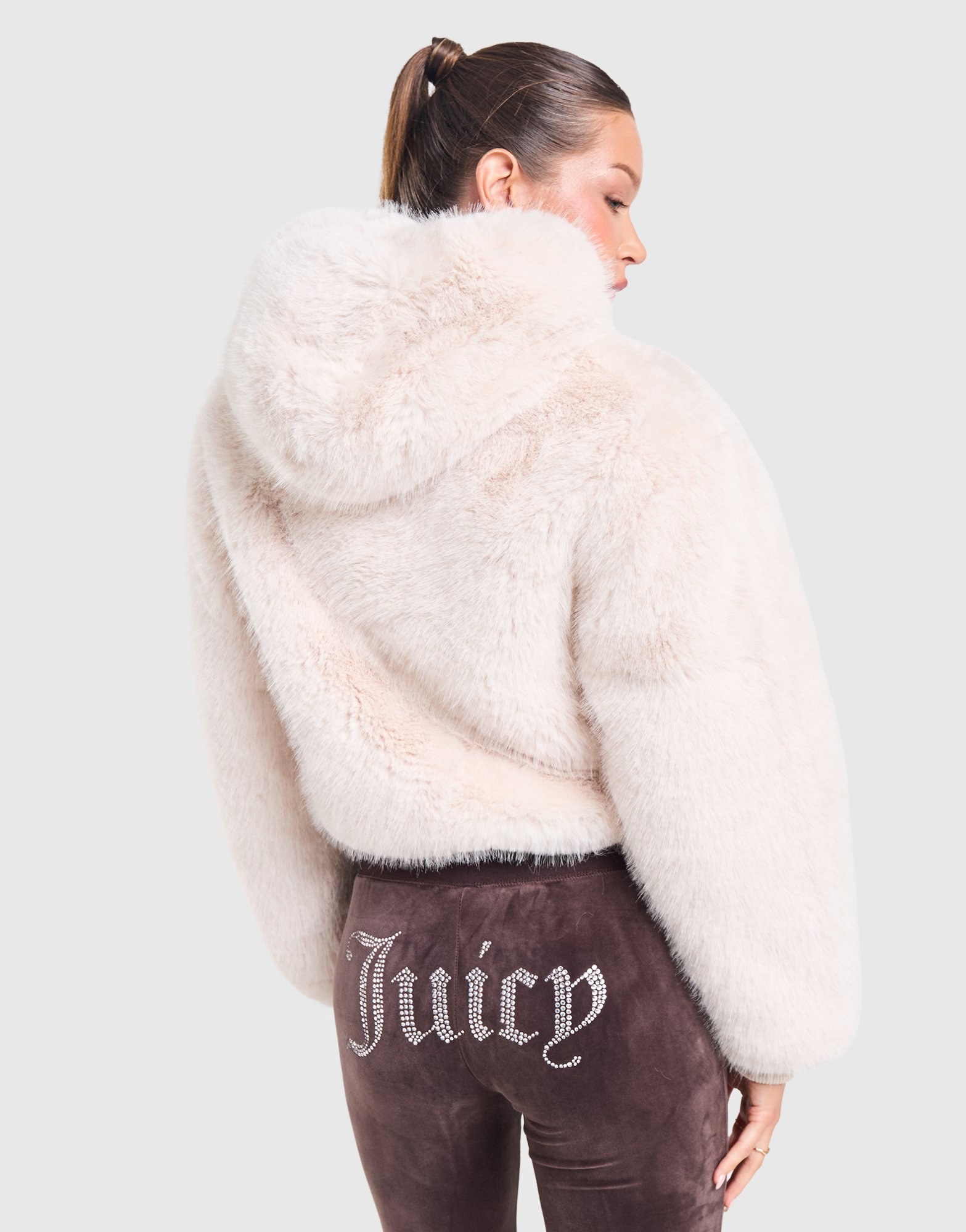 JUICY COUTURE Hooded Pelzjacke