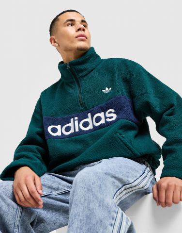 adidas Sherpa 1/4-Zip Fleece Sweatshirt